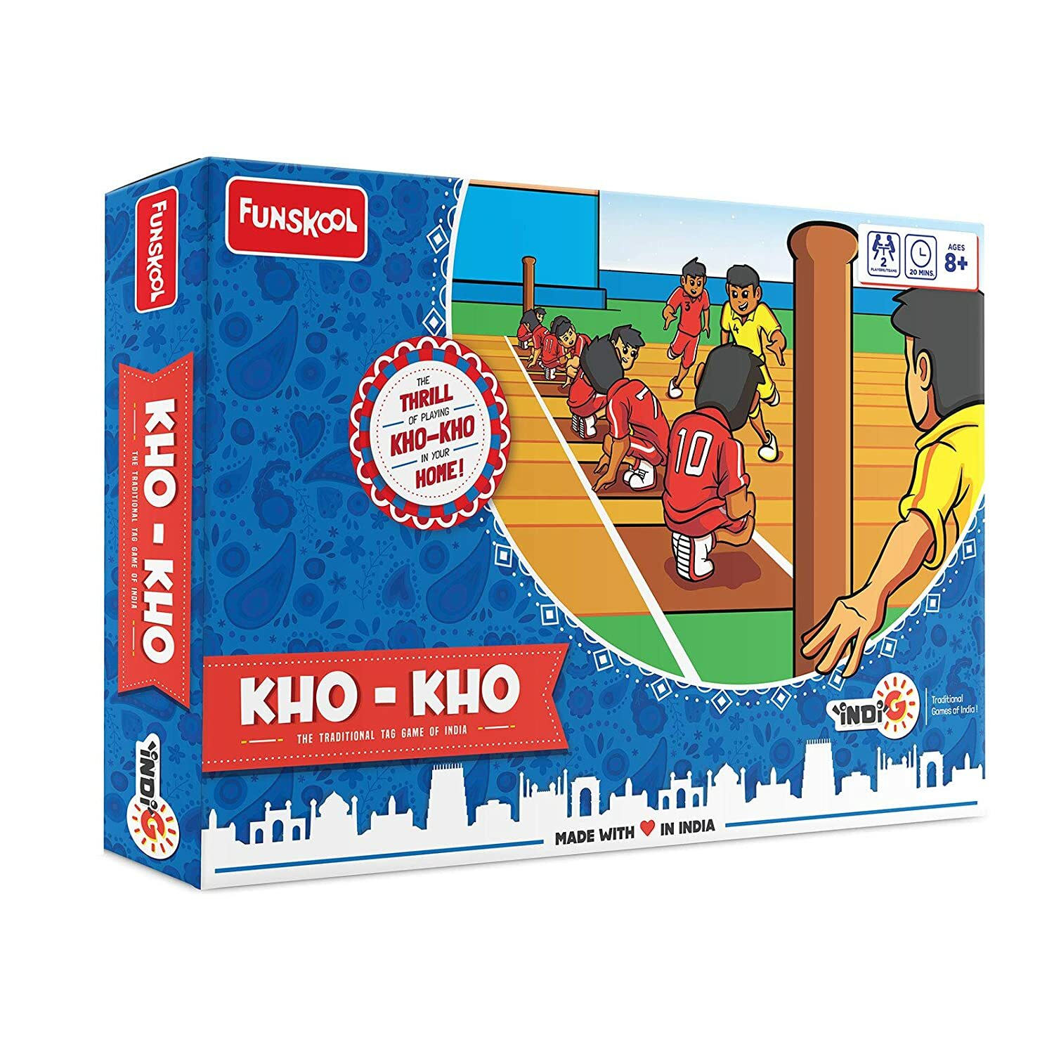 Funskool Kho-Kho: The Traditional Tag Game of INDIA Board Game Age 8+ F/S