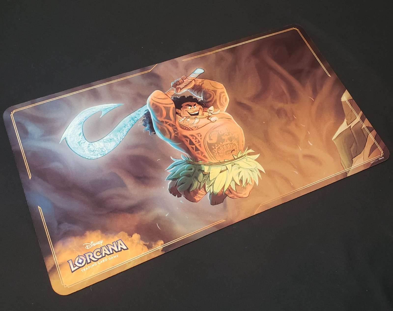 Disney Lorcana: First Chapter Maui, Just in Time (Card Game Playmat) 24″ x 13.5″