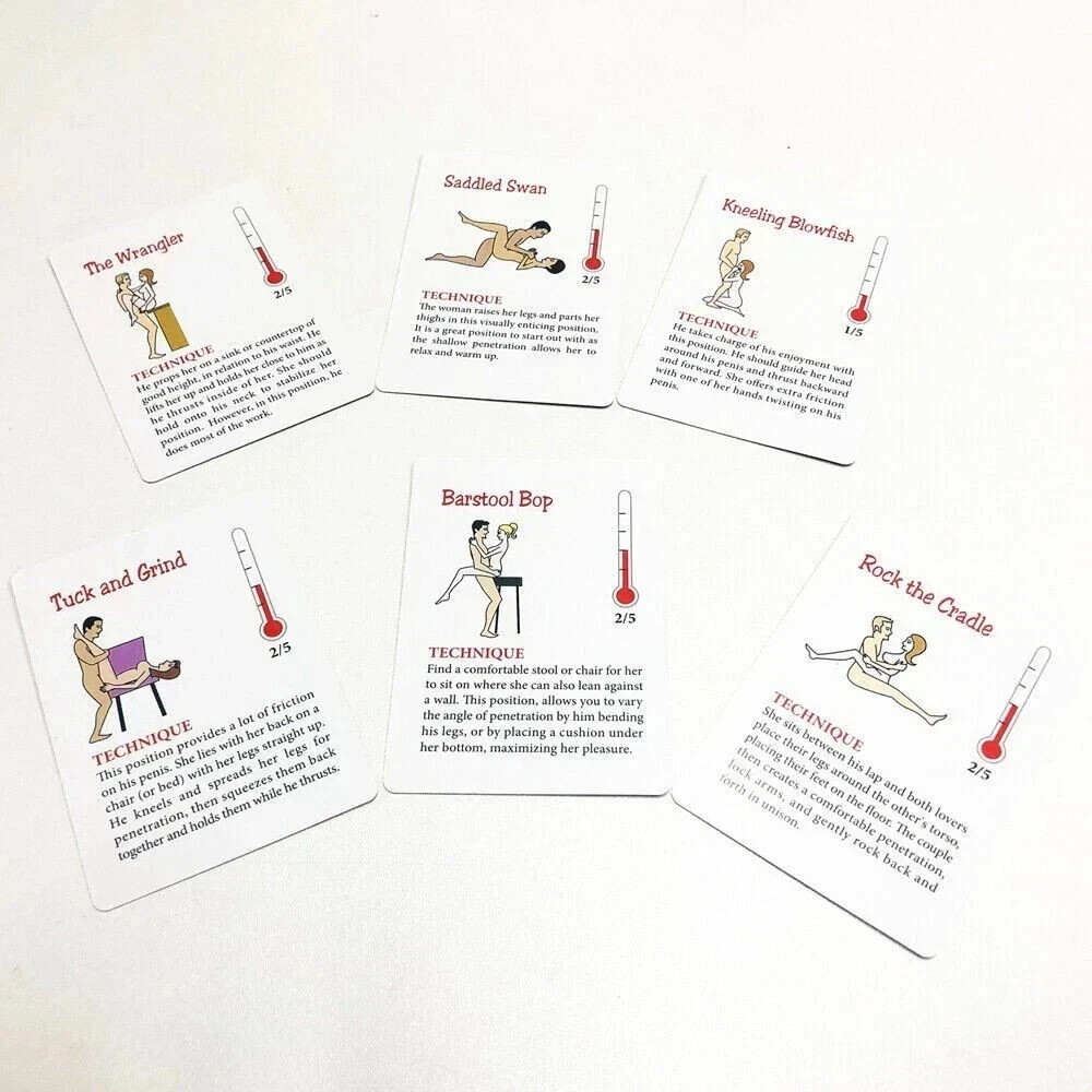 Sex Cards Game Adult Sexual Position Couples Foreplay Fun A Year of Sex! New-