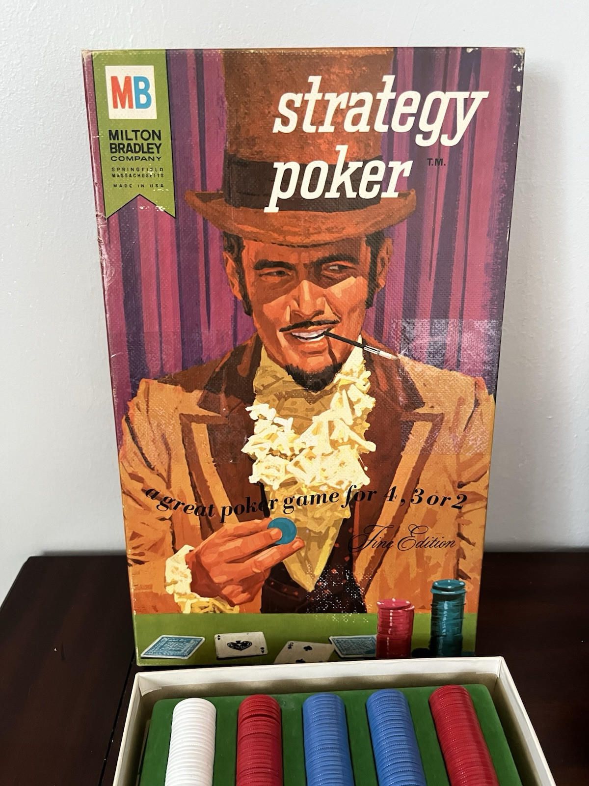 1967 Strategy Poker Game – Complete Great Condition- Fine Edition