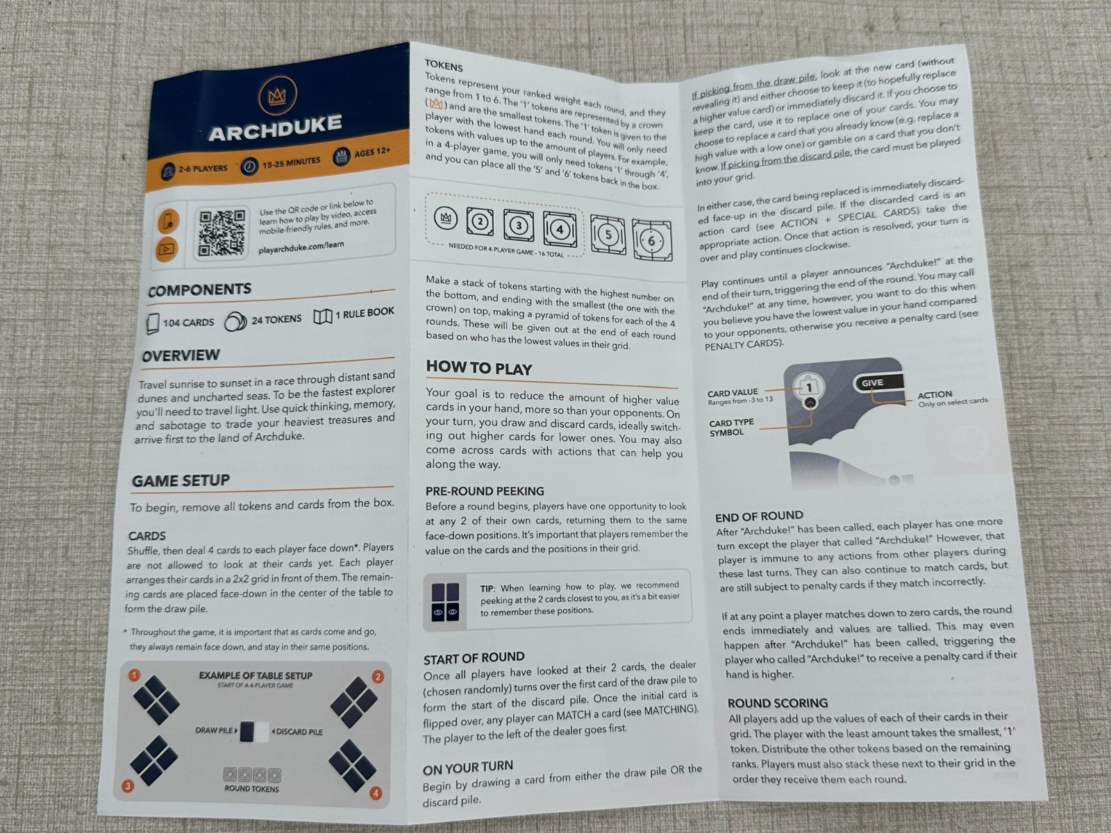 Archduke: A Fast-paced Game of Strategy, Memory, &Sabotage Stellar Factory 2020