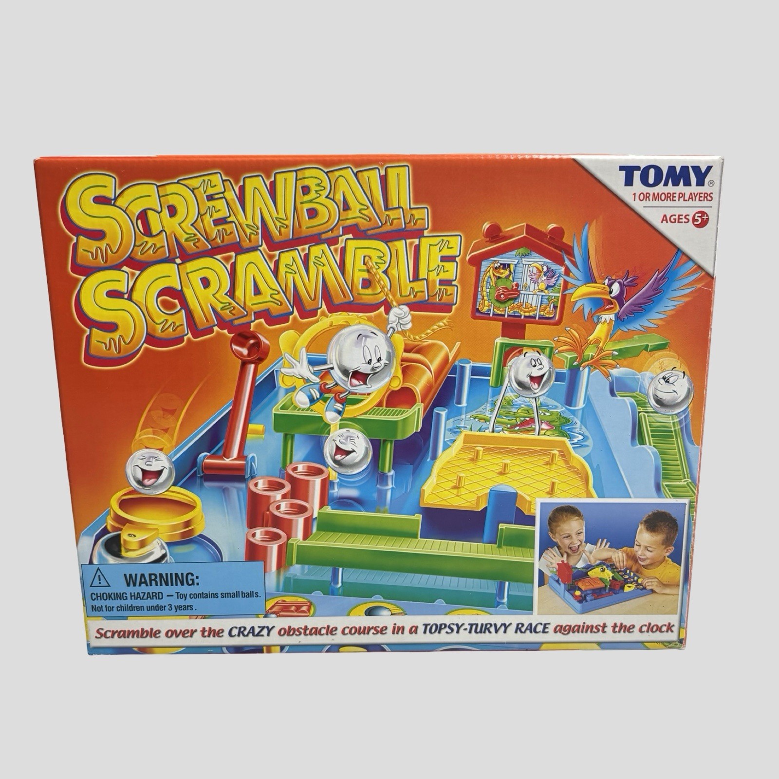 Tomy Screwball Scramble Obstacle Course Maze Board Game Complete 2008