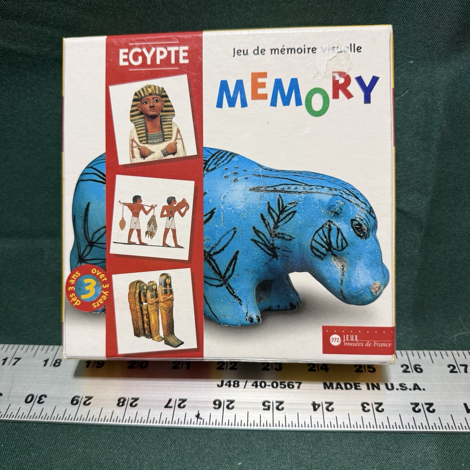 Egyptian Memory Game 1999 Jeux Musees de France Museum Egypte Complete 36 Tiles