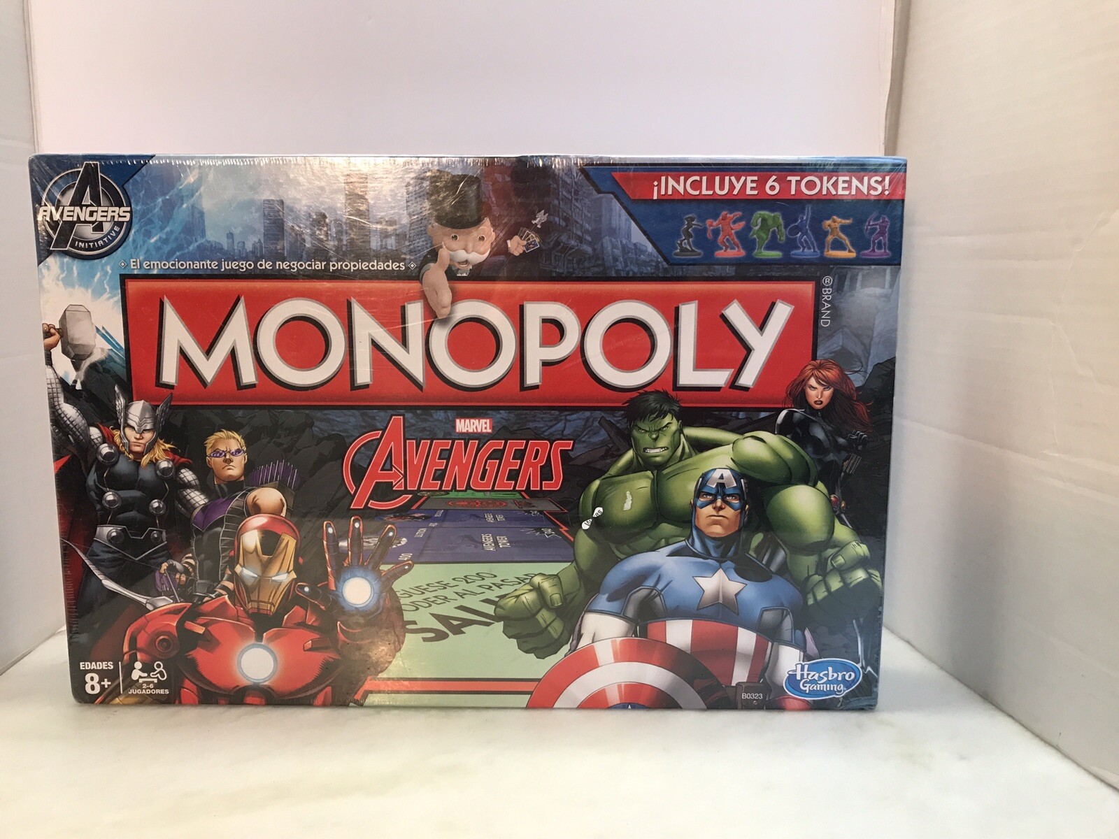 NOS 2014Hasbro Marvel Avengers Monopoly Game SPANISH Version Out of Print SEALED