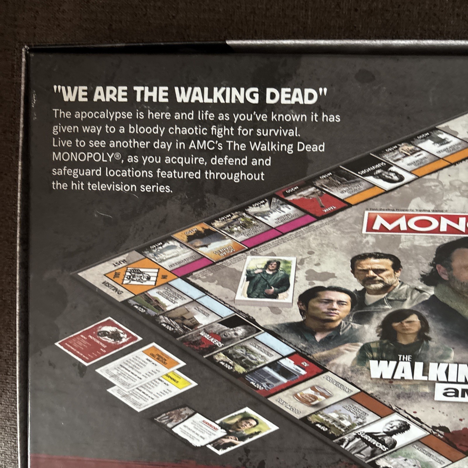 AMC The Walking Dead Monopoly Board 100% Complete game USAopoly Darryl Negan