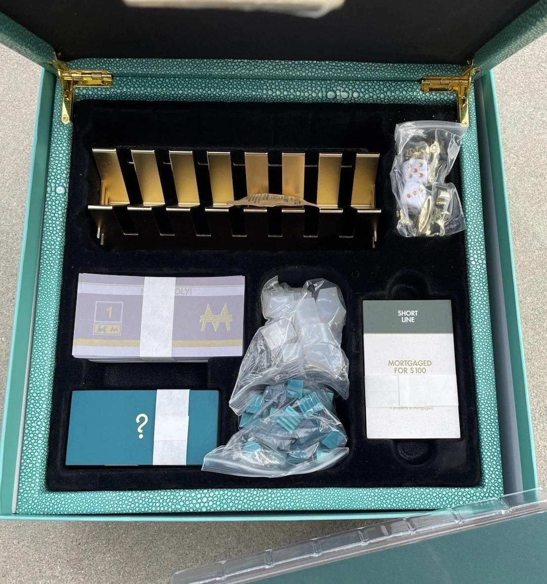 WS Game Company MONOPOLY Del Mar Shagreen Edition Luxury Board Game Brand New