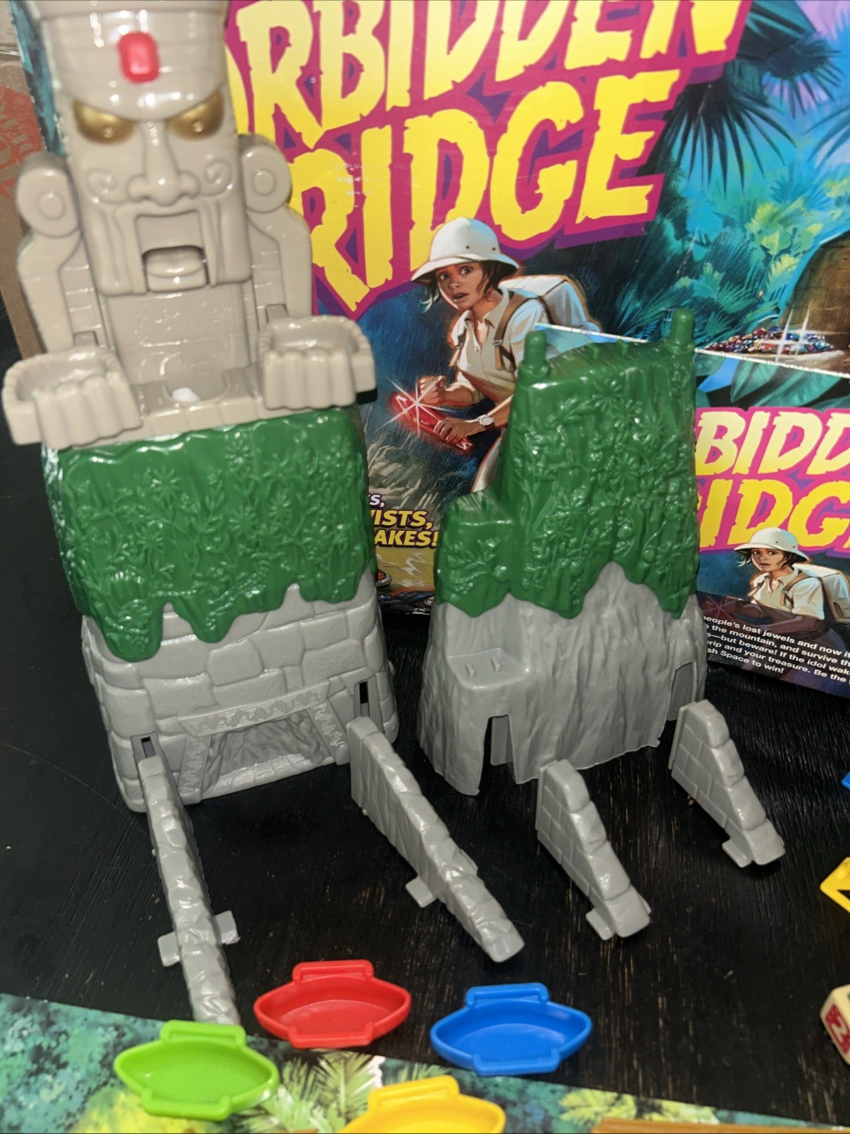 Hasbro Forbidden Bridge Board Game 99% Complete 2021 Missing 2 Gems Excellent