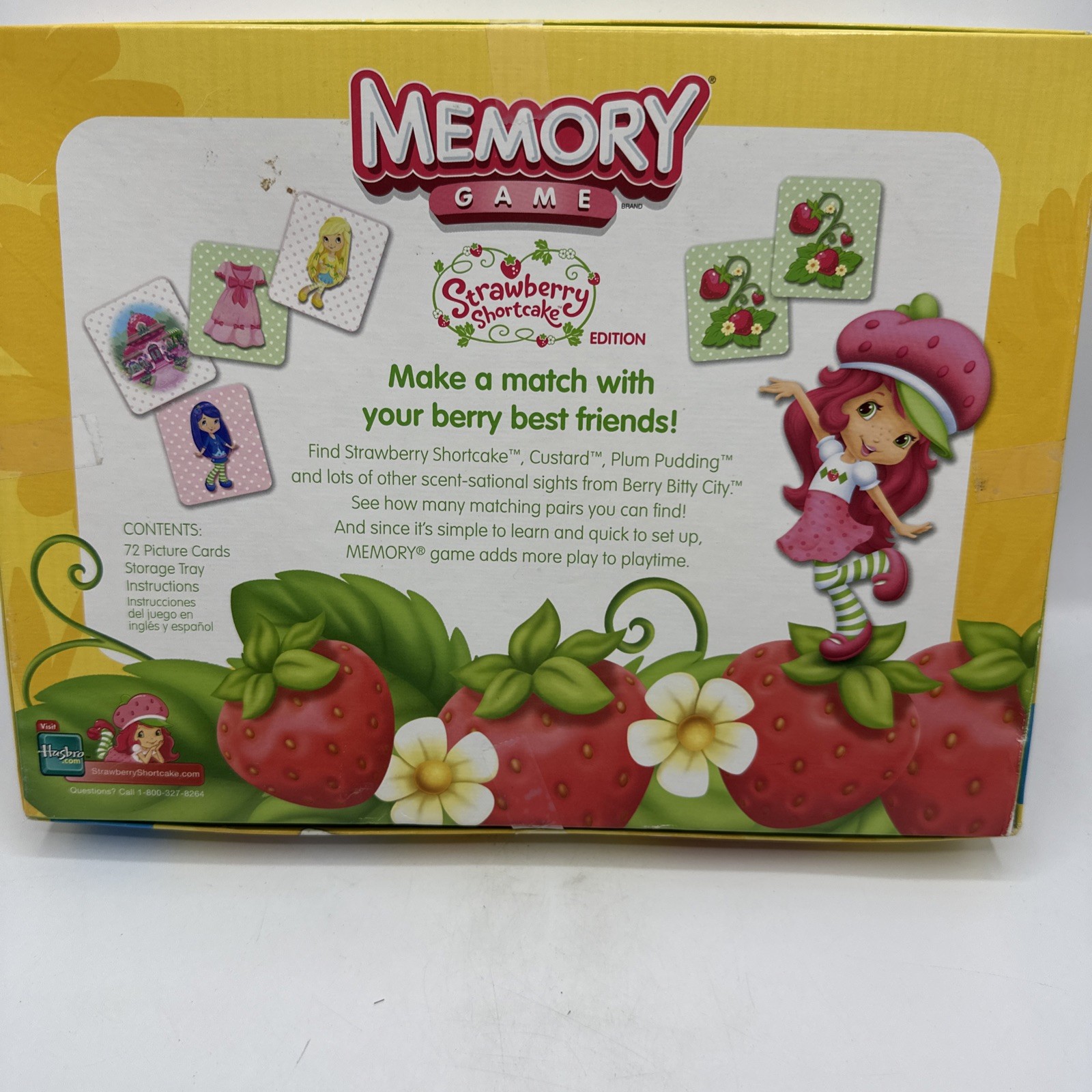 Strawberry Shortcake Edition Memory Game by Hasbro 2009-69 Of 72 Cards For Parts
