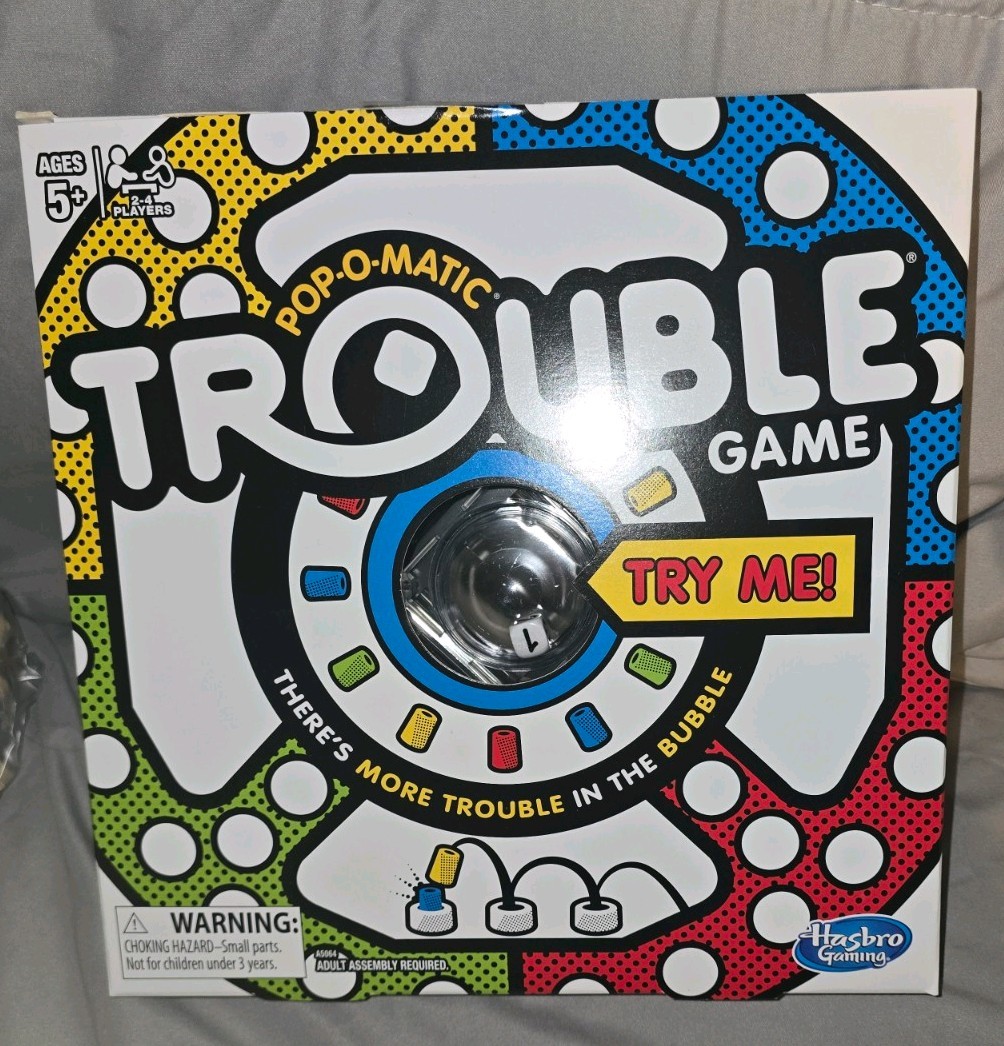 Hasbro Gaming Trouble Board Game Pop-O-Matic Family Game for Kids Ages 5 and Up
