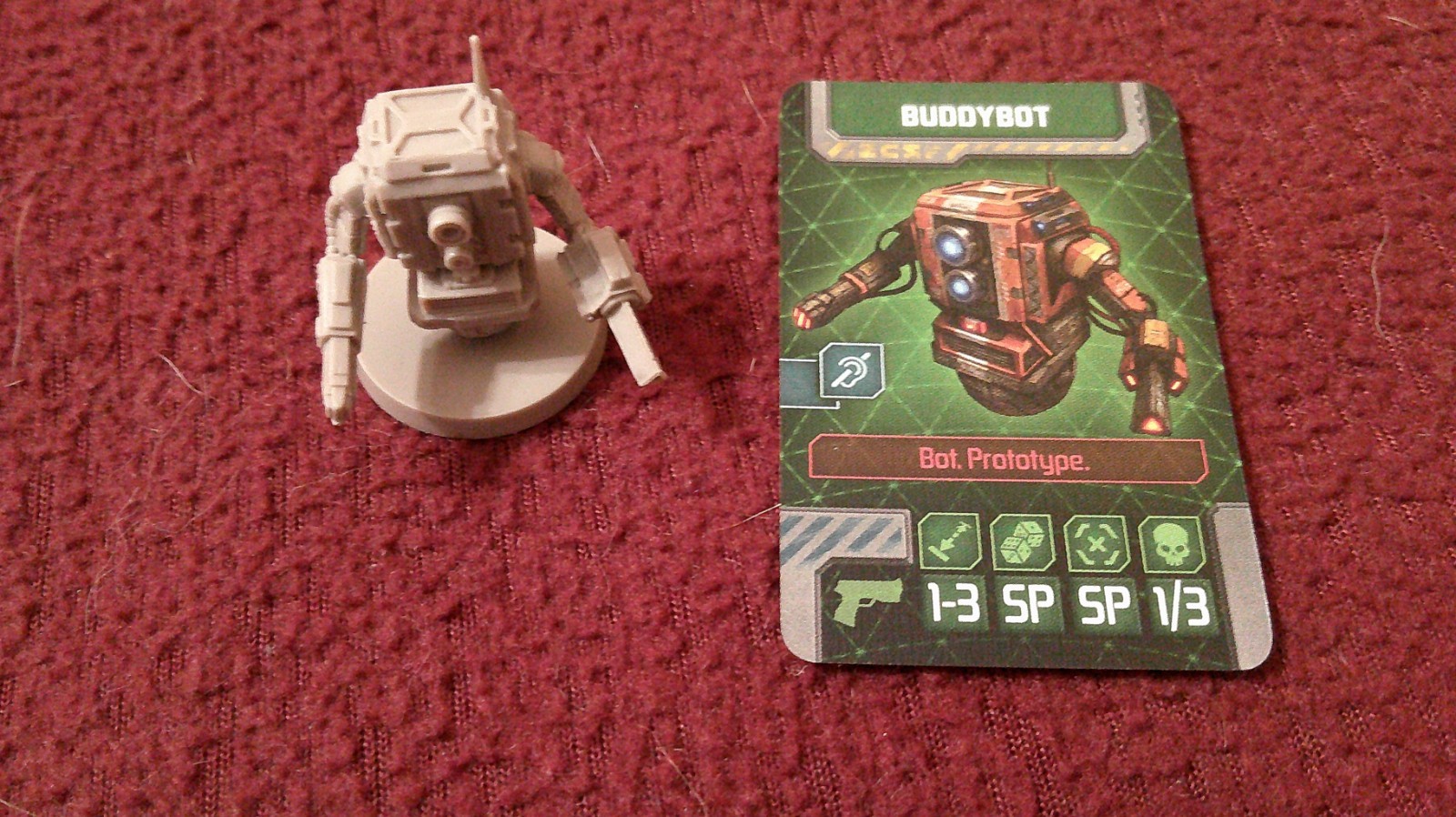Buddybot Zombicide Invader Kickstarter exclusive w/ card Claptrap Borderlands