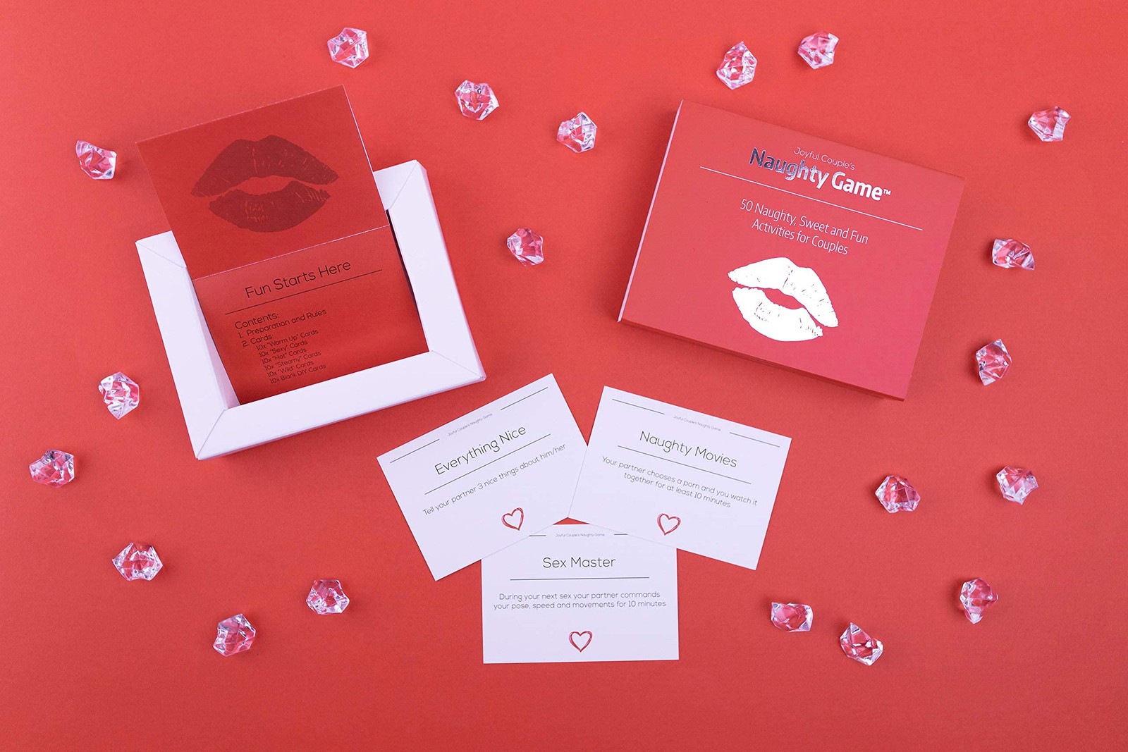 Joyful Couple Naughty Game Sensual Card Game with 50 Sexy, Fun and Sweet Acti…