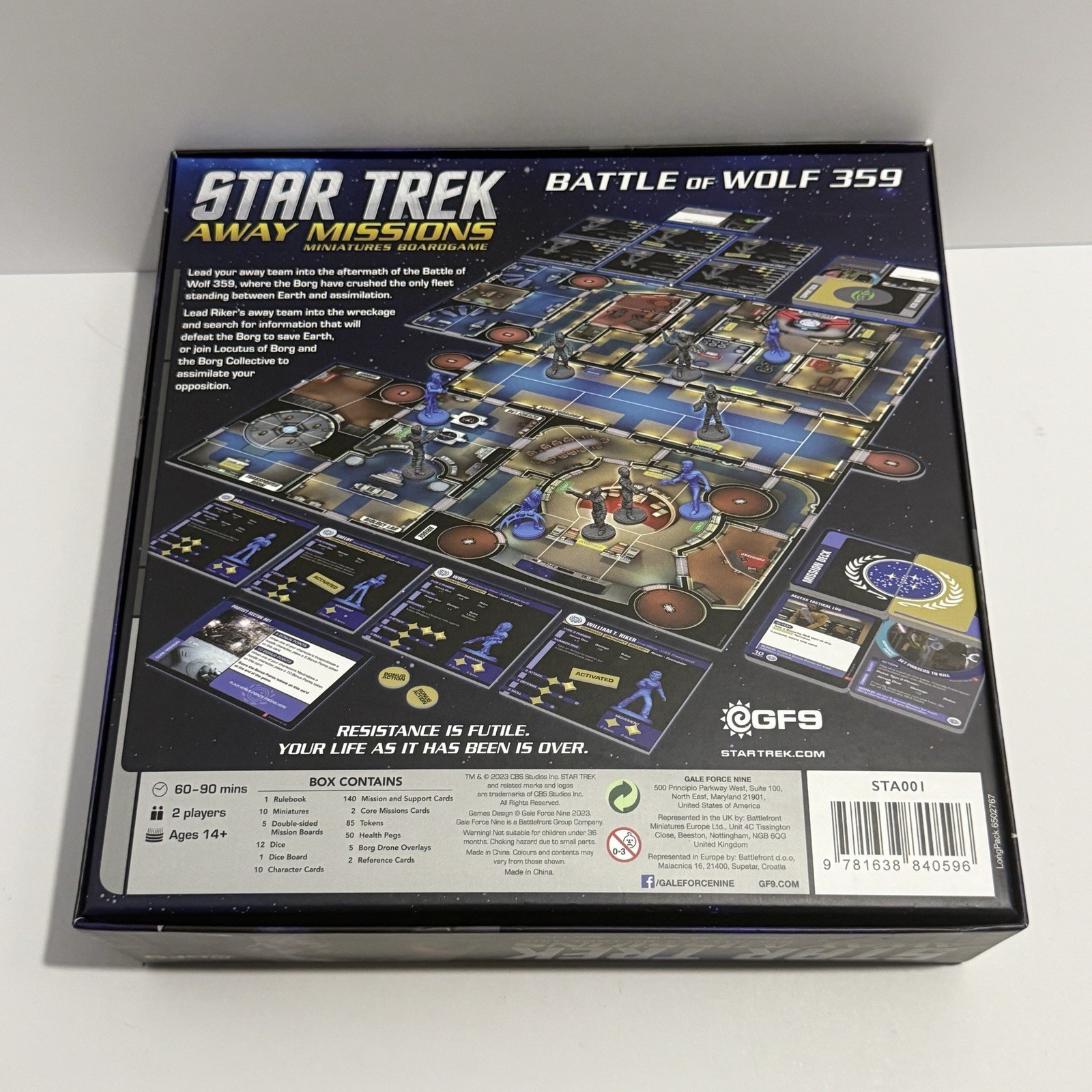 Star Trek Away Missions Board Game w/ 6 Expansions Gale Force Nine – Complete