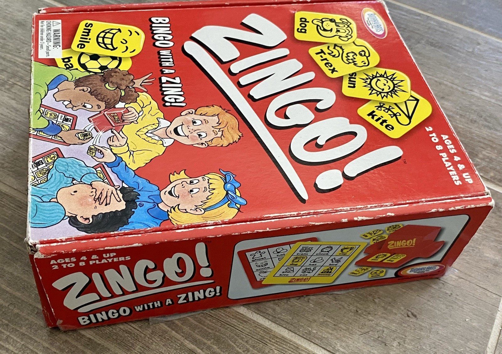 Vintage 2002 Binary Arts “ZINGO! BINGO with a ZING!” Game Ages 4+, 2-8 Players