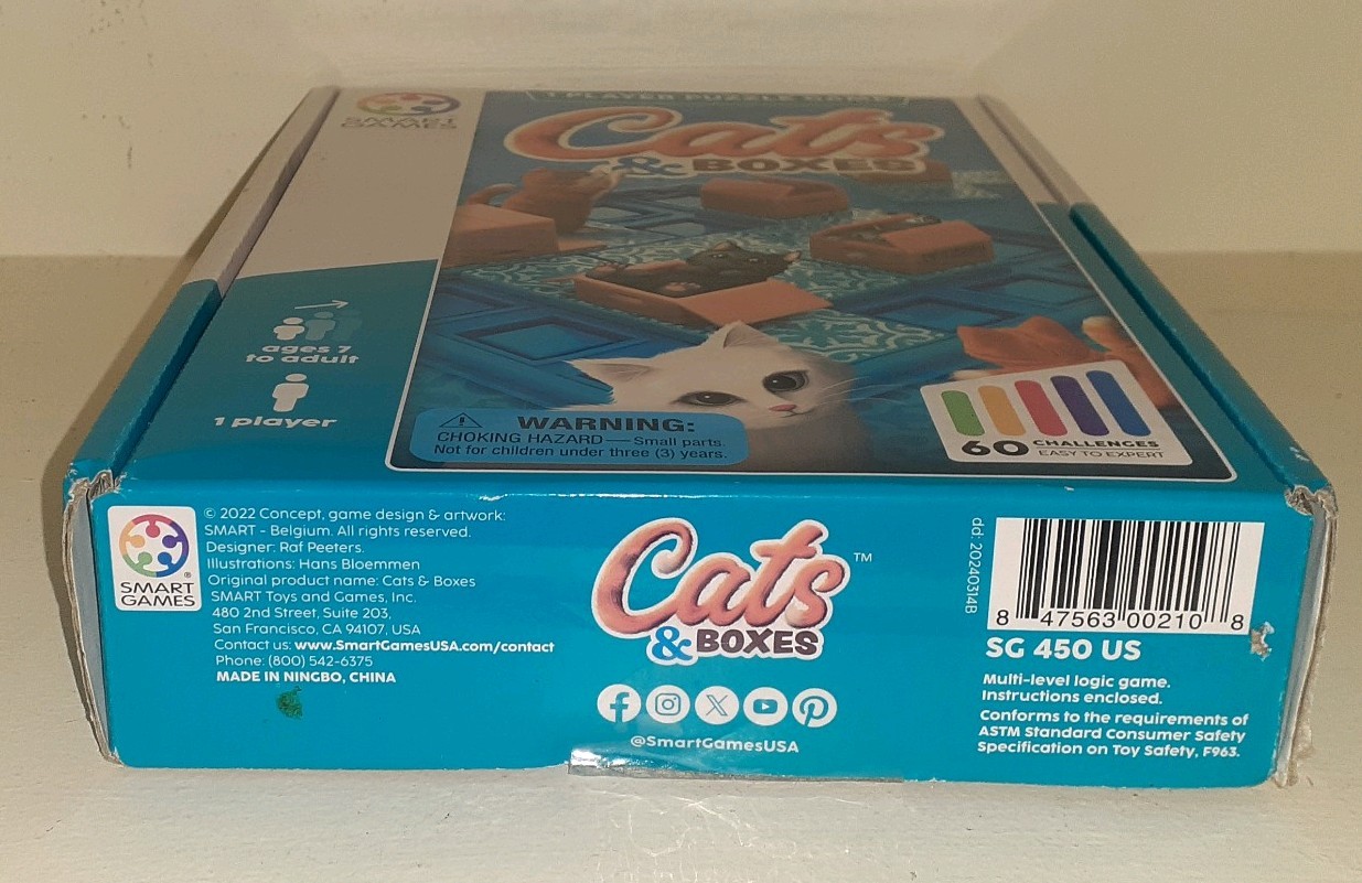 Cats & Boxes 1 Player Sealed Brand New Game