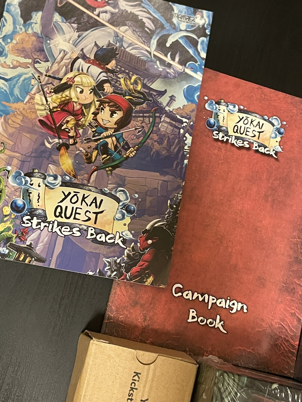 YOKAI QUEST Strikes Back Kickstarter Game Including Neko Brothers + 2 Rulebooks