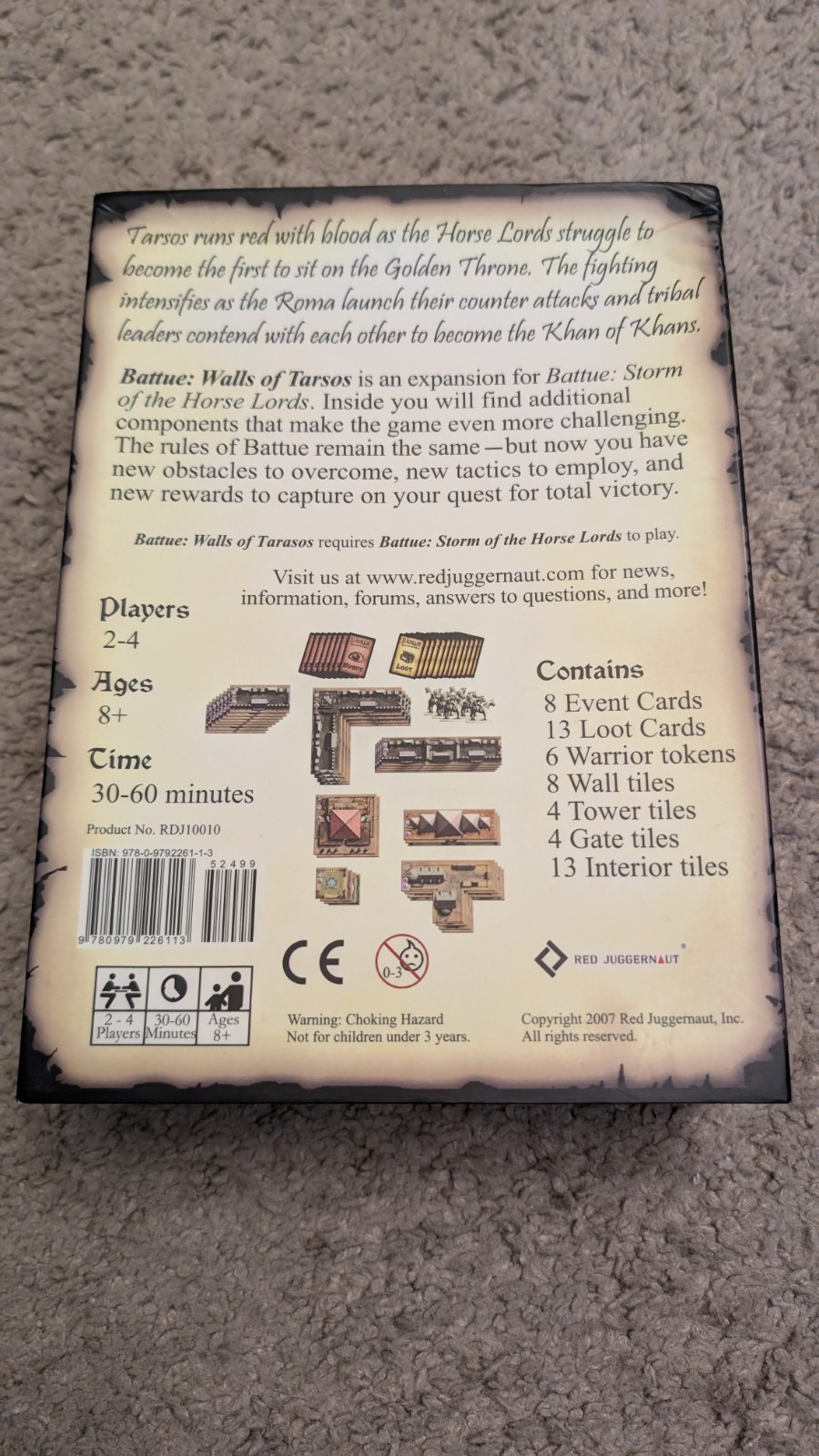 Battue: Storm of the Horse Lords & Walls of Tarsos Exp. Board Game – Complete!