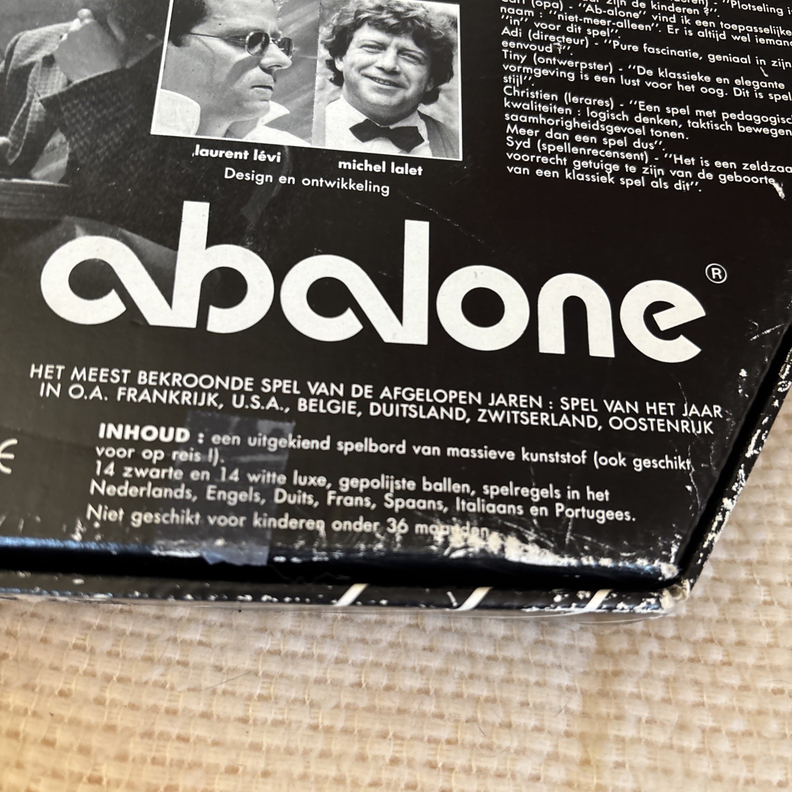 Abalone Game COMPLETE Goliath Made In France 1990 Box Wording In Dutch