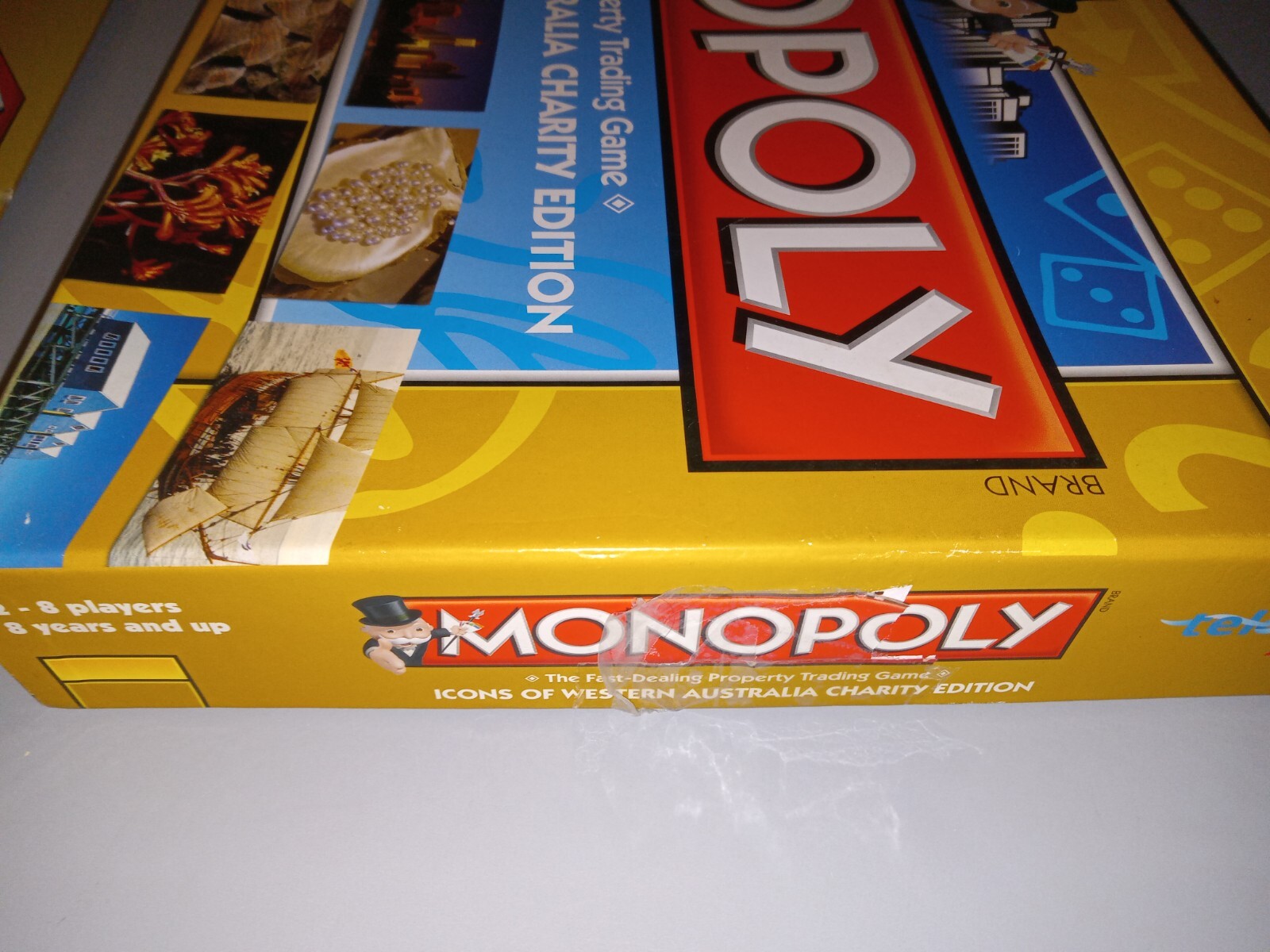 Monopoly Icons – Western Australia Charity Edition – Parts Sealed – Box Damage
