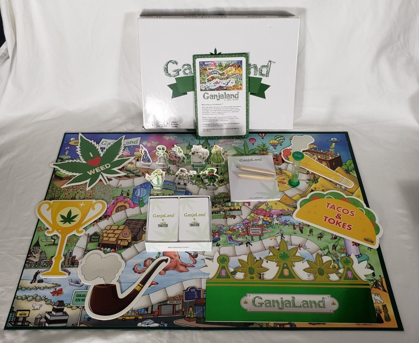 GanjaLand an EPIC Weed Adventure Board Game – 100% Complete