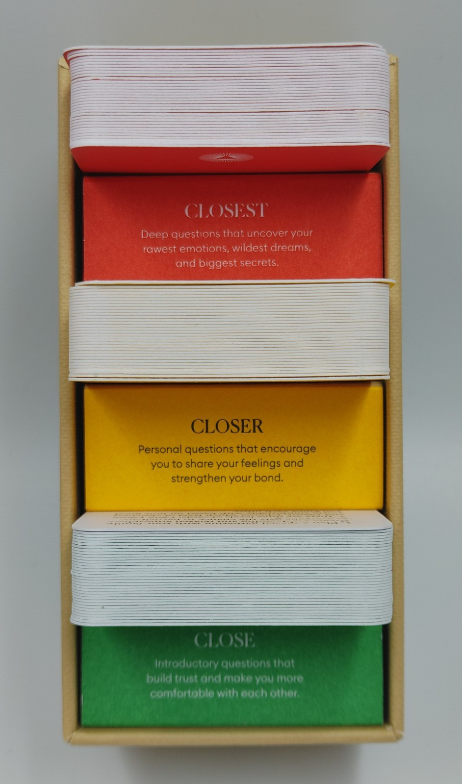 Let’s Get Closer Card Game Family Edition Conversation Cards Intelligent Change