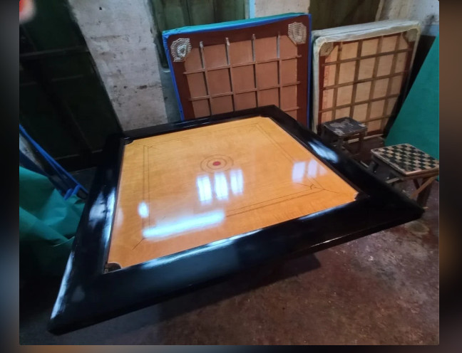 35 inch Cut Pocket Carrom board waterproof Wooden & Play Professional full Size