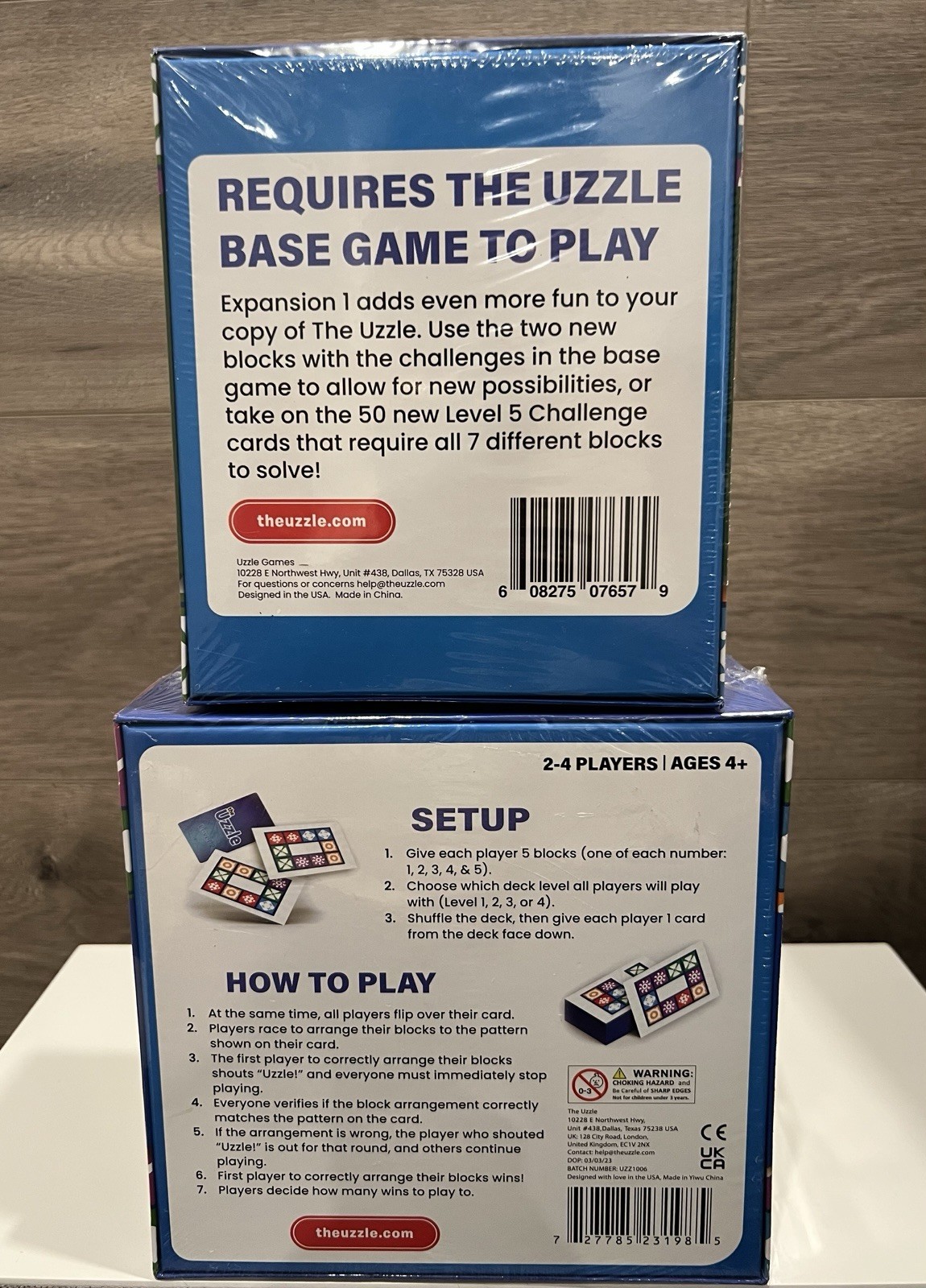 Uzzle The Uzzle Base Game & Expansion Pack 1 Both NEW!