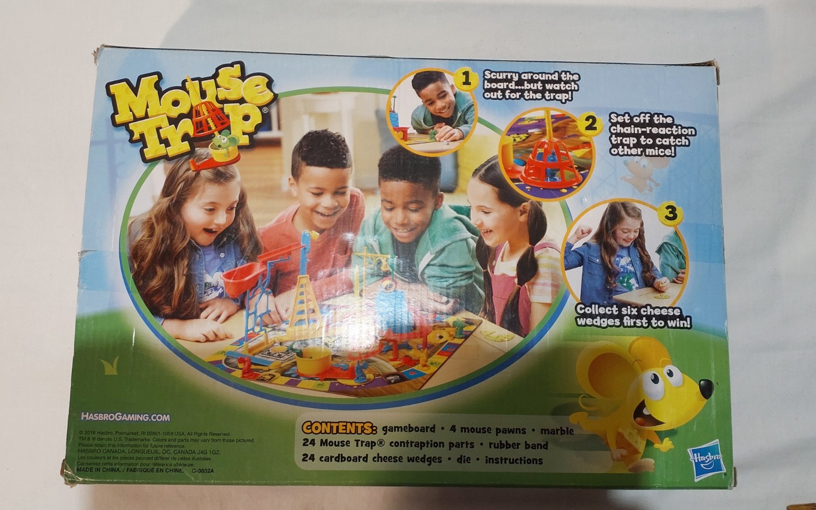 Mouse Trap Mensa Board Game Hasbro Complete Fun Family Kids Classic Strategy.