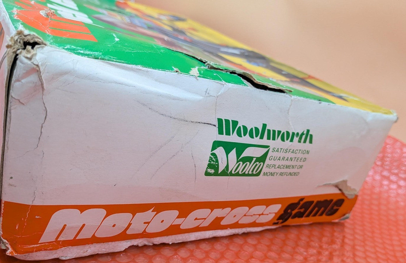Vintage Woolworth / Tomy Moto Cross Bicycle Racing Game in Original Box