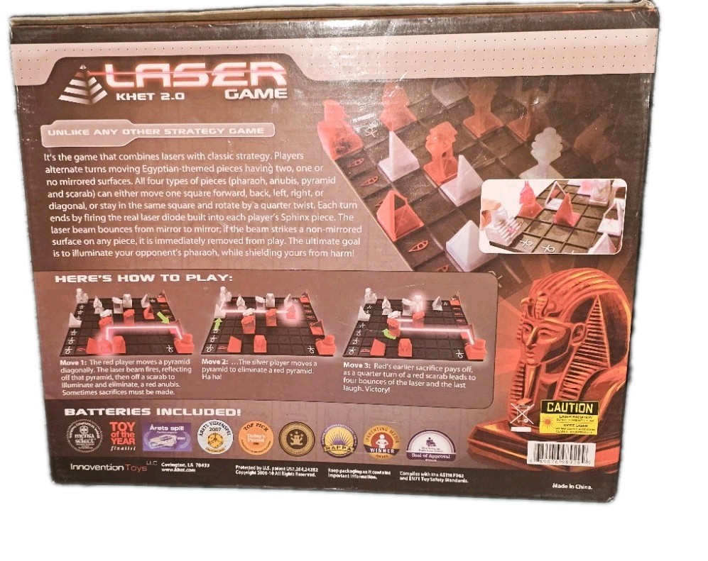 Laser Khet 2.0 Real Laser Strategy Board Game Open Box Complete New Other