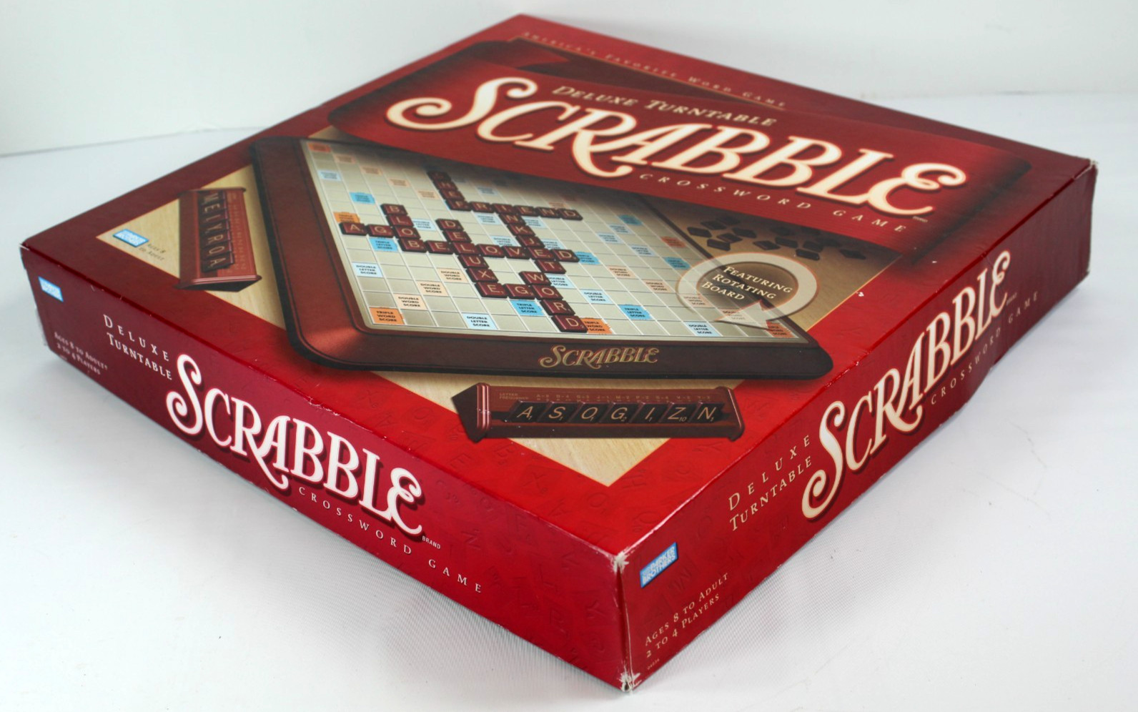 Scrabble Deluxe Edition Board Game Milton Bradley 4034. 100% Complete With Parts