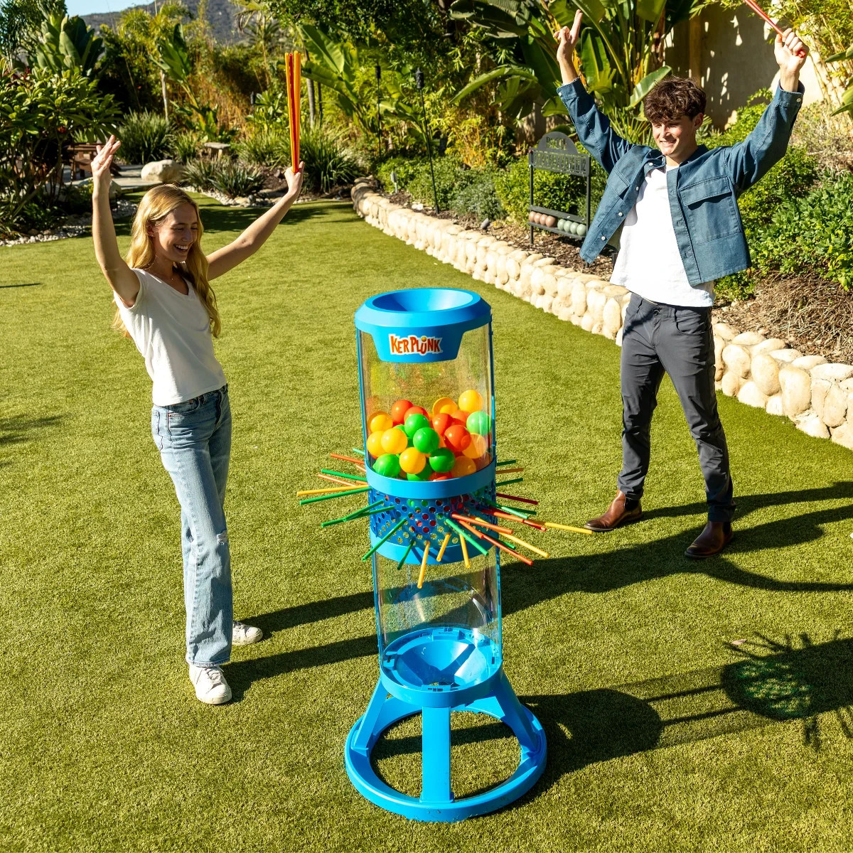 KERPLUNK GAME FAMILY GAMES NIGHT GIANT OUTDOOR INDOOR PARTY FUN PLAY AT HOME NEW