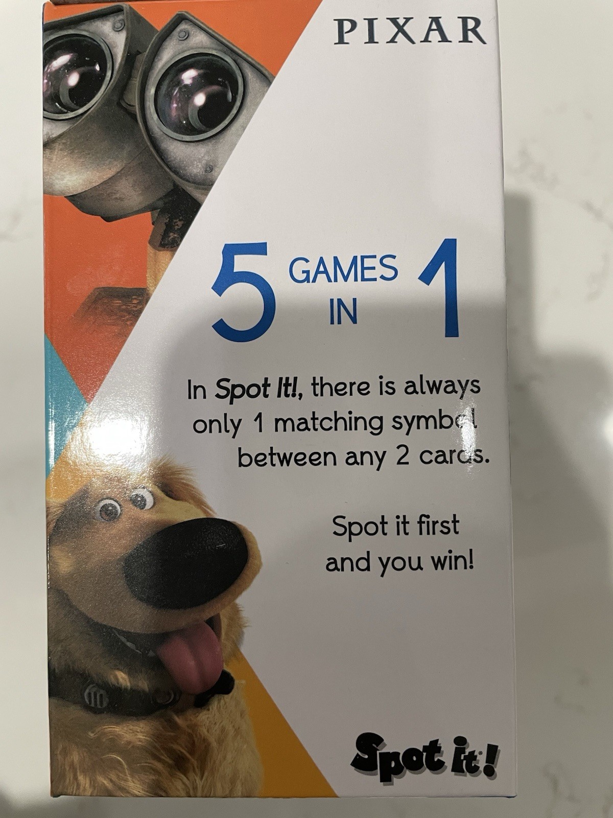 NEW Disney Pixar SPOT IT! Card Game Tin Ages 4+ Asmodee Includes 30 Cards