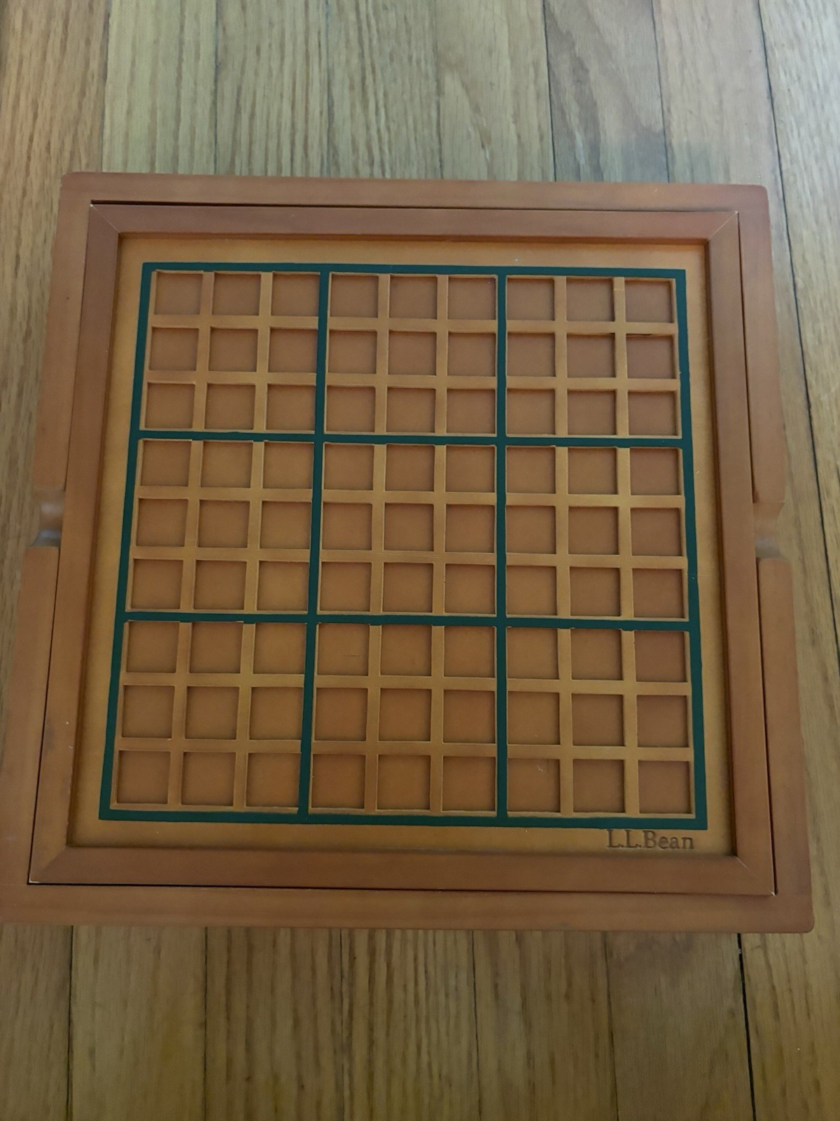 LL BEAN Four in One Game Board: Checkers, Color Sudoku, Chess & Number Sudoku
