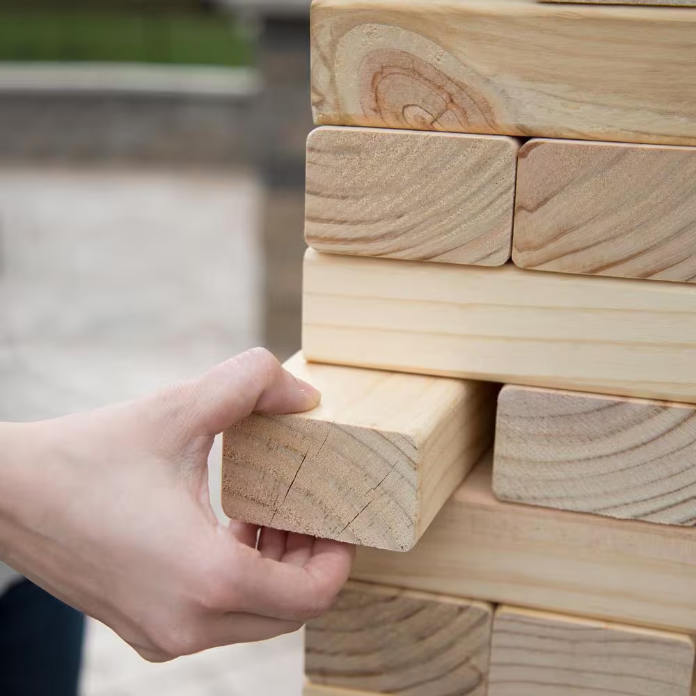 Giant Wooden Stacking Blocks Game