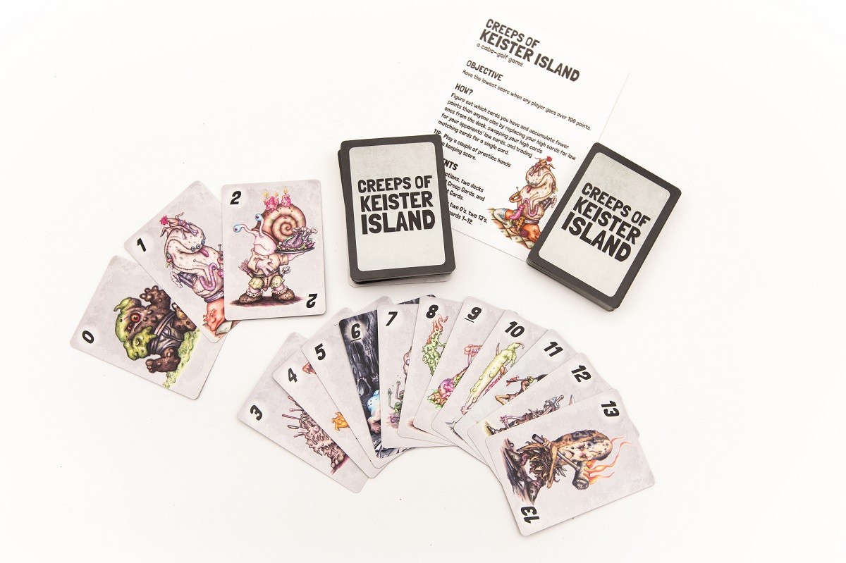 Creeps of Keister Island Card Game by Gut Bustin’ Games.