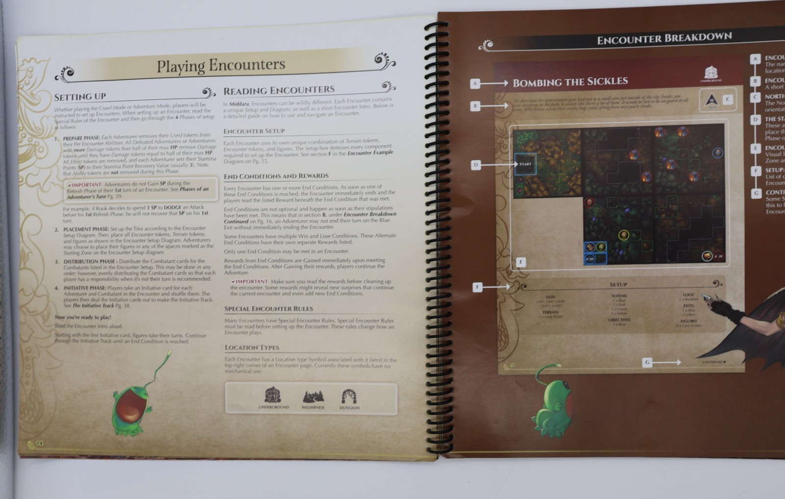 Middara Rulebook Only Replacement Board Game Parts Rule Book