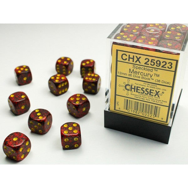 d6 Dice: Set of 36 – Speckled Mercury