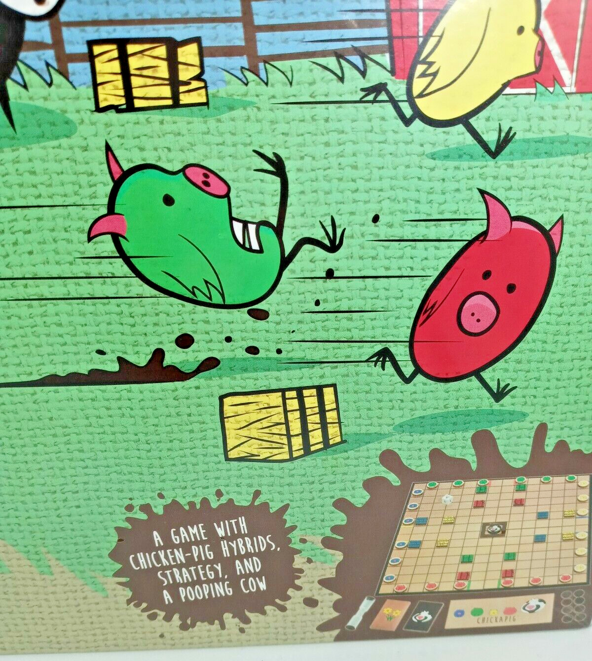 Chickapig Strategic Board Game Family Friendly For 2 or 4 Players Educational