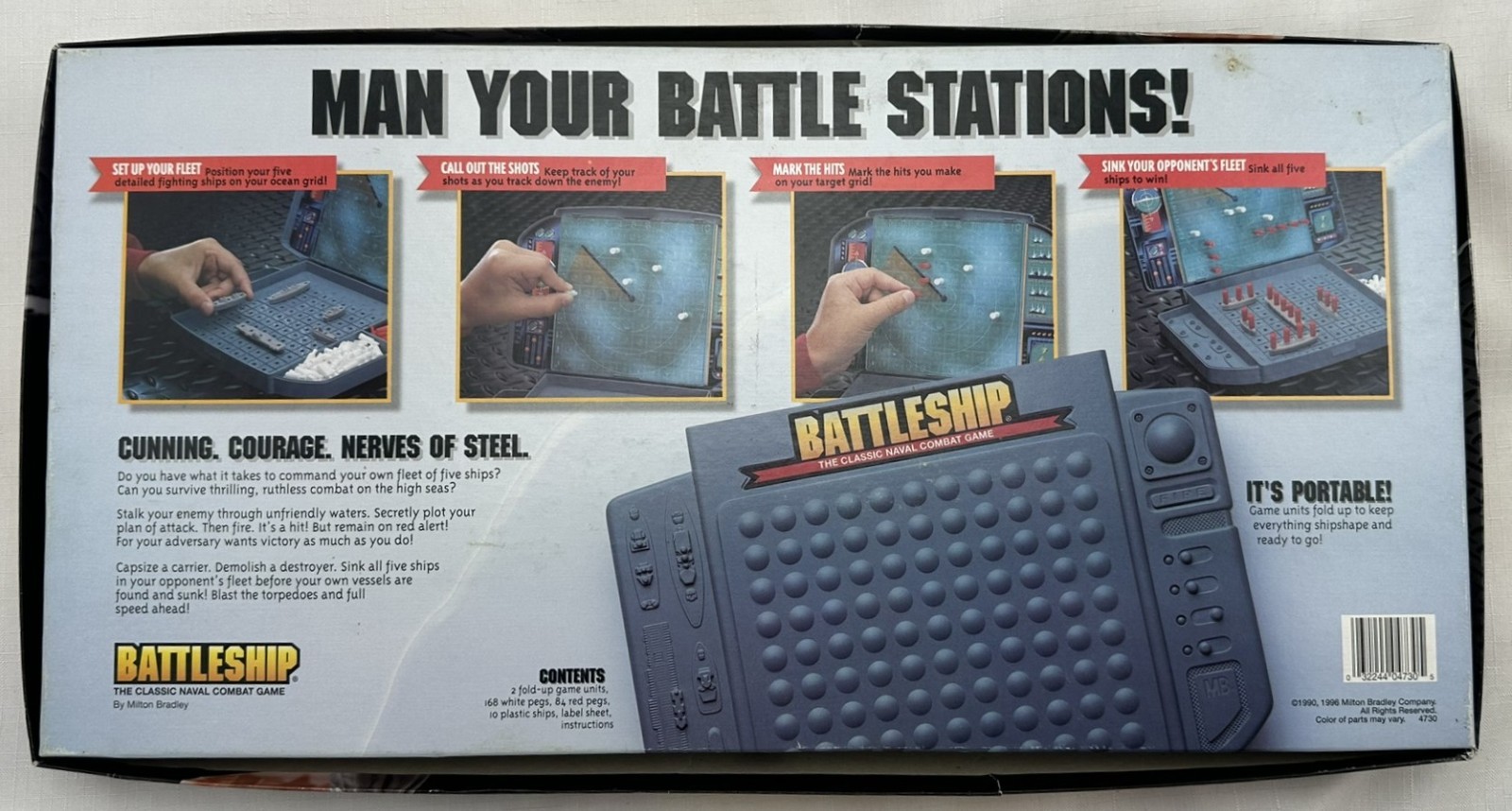 1996 Battleship Game by Milton Bradley Complete in Great Condition FREE SHIPPING
