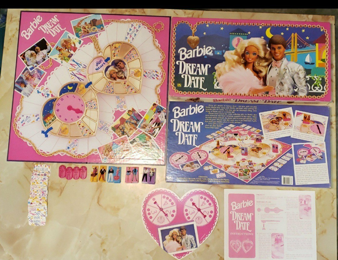 Barbie Dream Date Board Game 1992 Golden DOUBLE CLICK PHOTOS-FULL