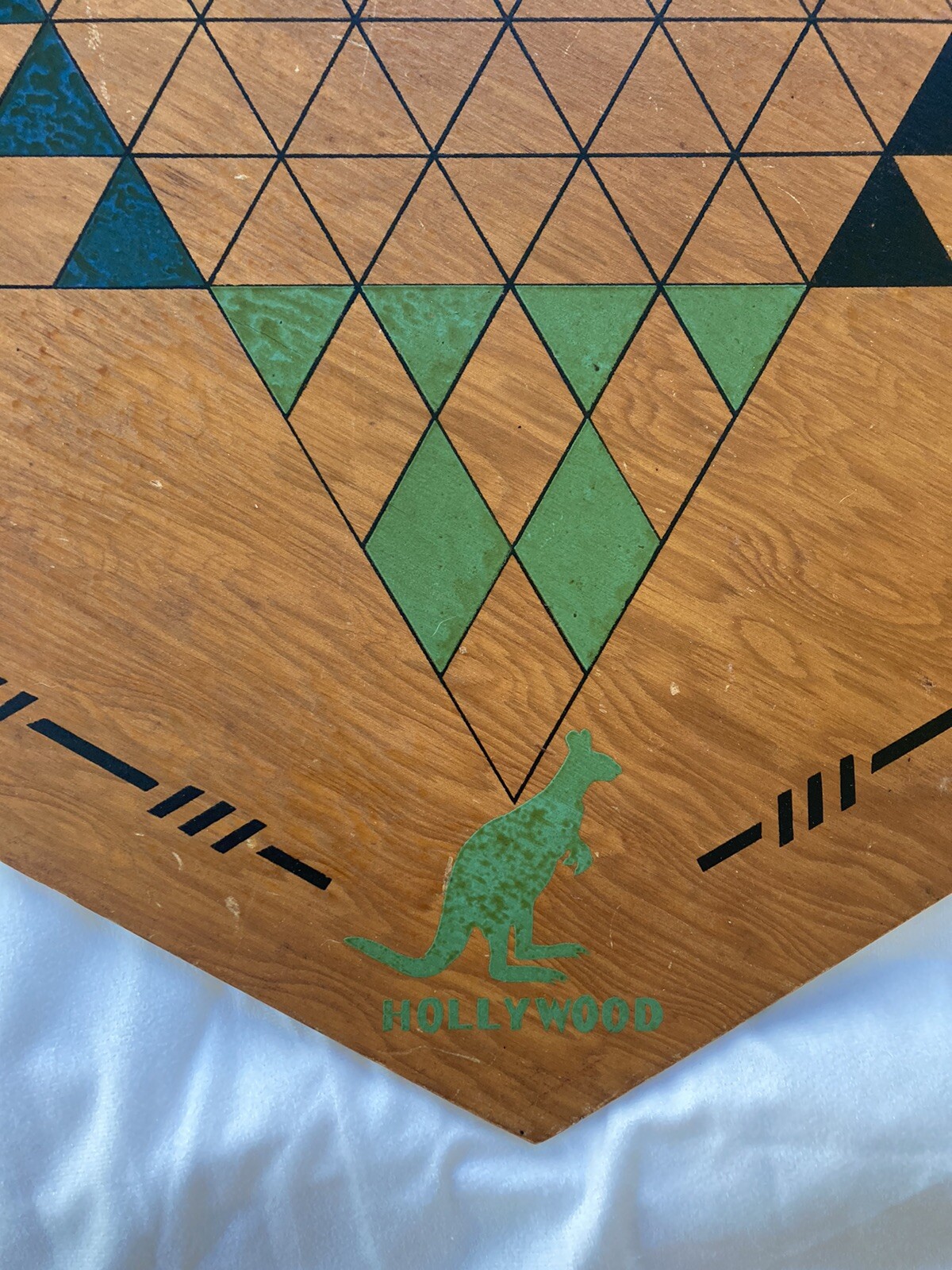 RARE VTG 1937 Large Chinese Checkers Wood Board Wall Art by Kontinental Kangaroo