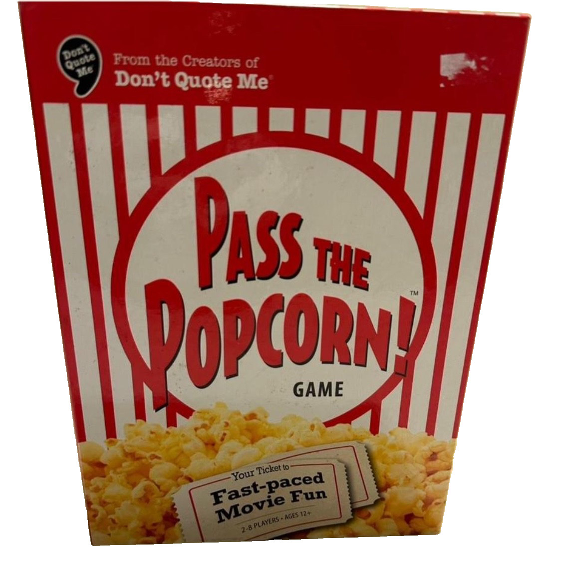 Pass the Popcorn!, NEW/Sealed, Movie Fun Game, 12+, 2 – 8 Players