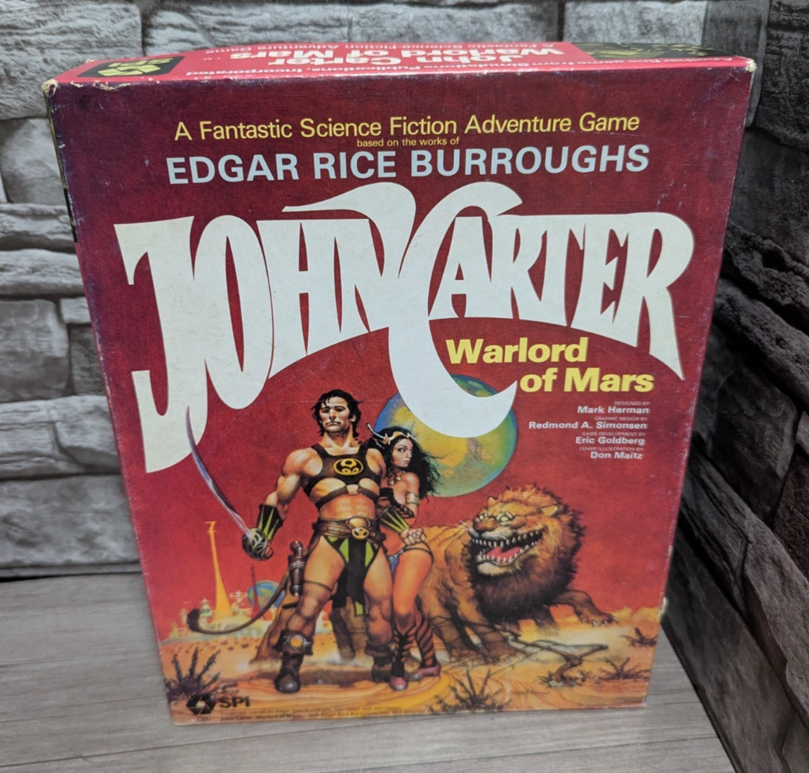READ 95% + Vintage SPI John Carter Warlord Of Mars Adventure War Board Game 1979