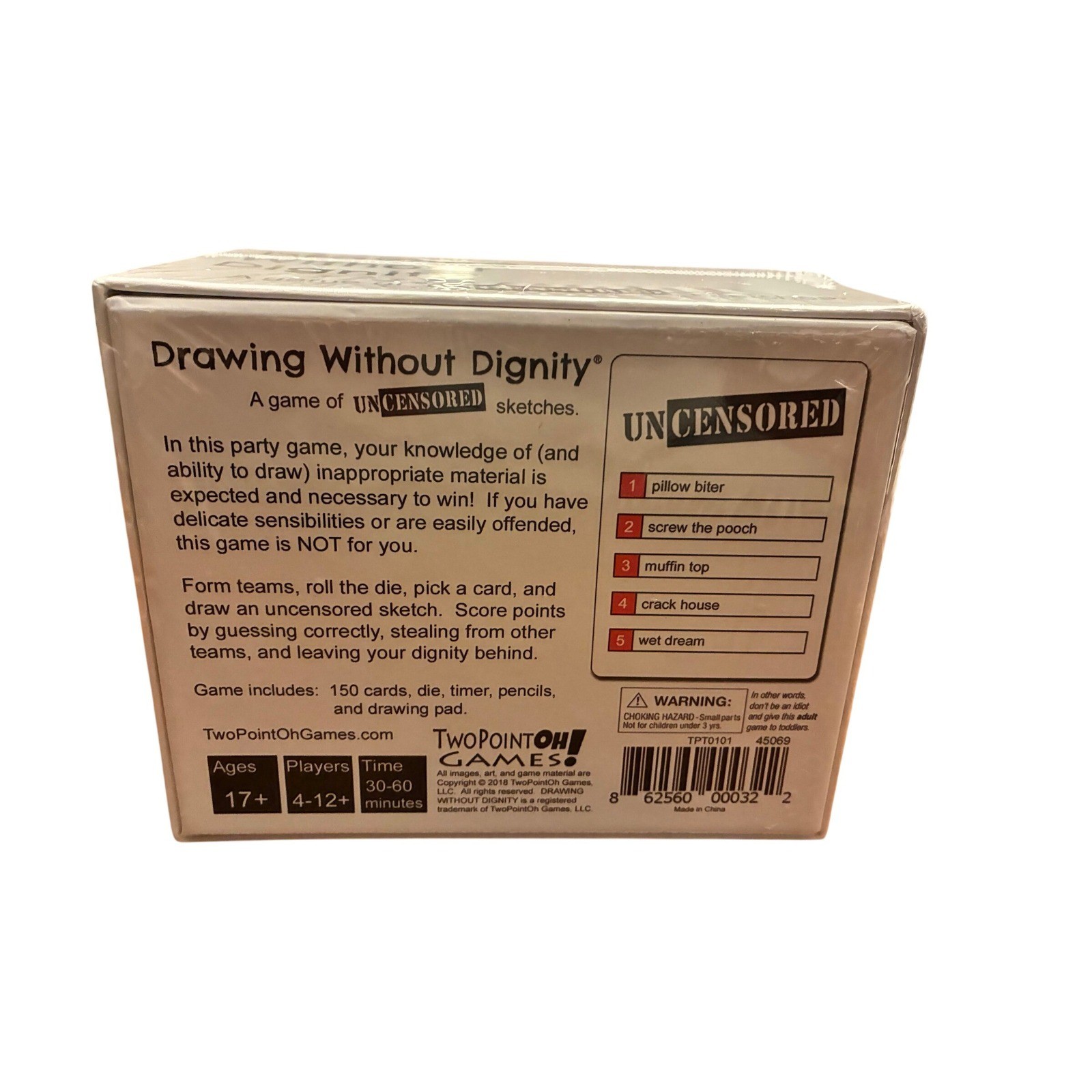 Drawing Without Dignity Adult Party Game Uncensored Sketches TPT0101 New Sealed