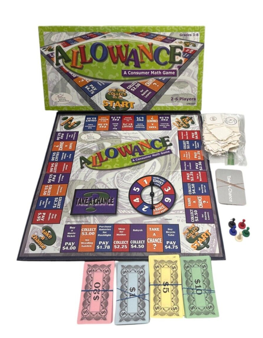 ALLOWANCE A Consumer Math Game Grades 3-8 Money Management Skills Home School