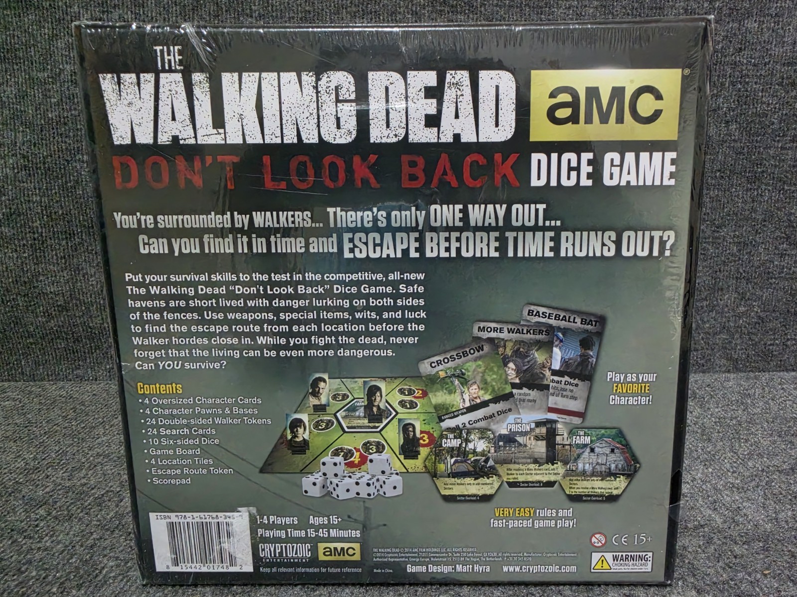 AMC The Walking Dead DON’T LOOK BACK Dice Game