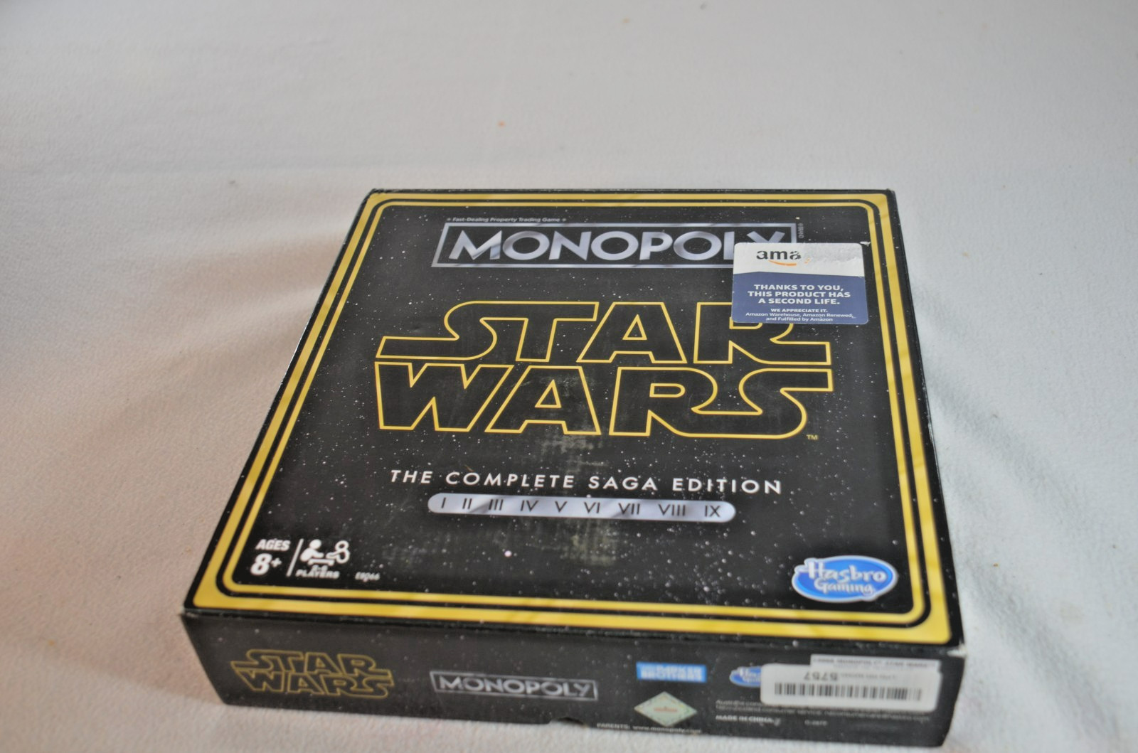 Monopoly Star Wars Board Game Saga Edition Ages 8-Up Complete