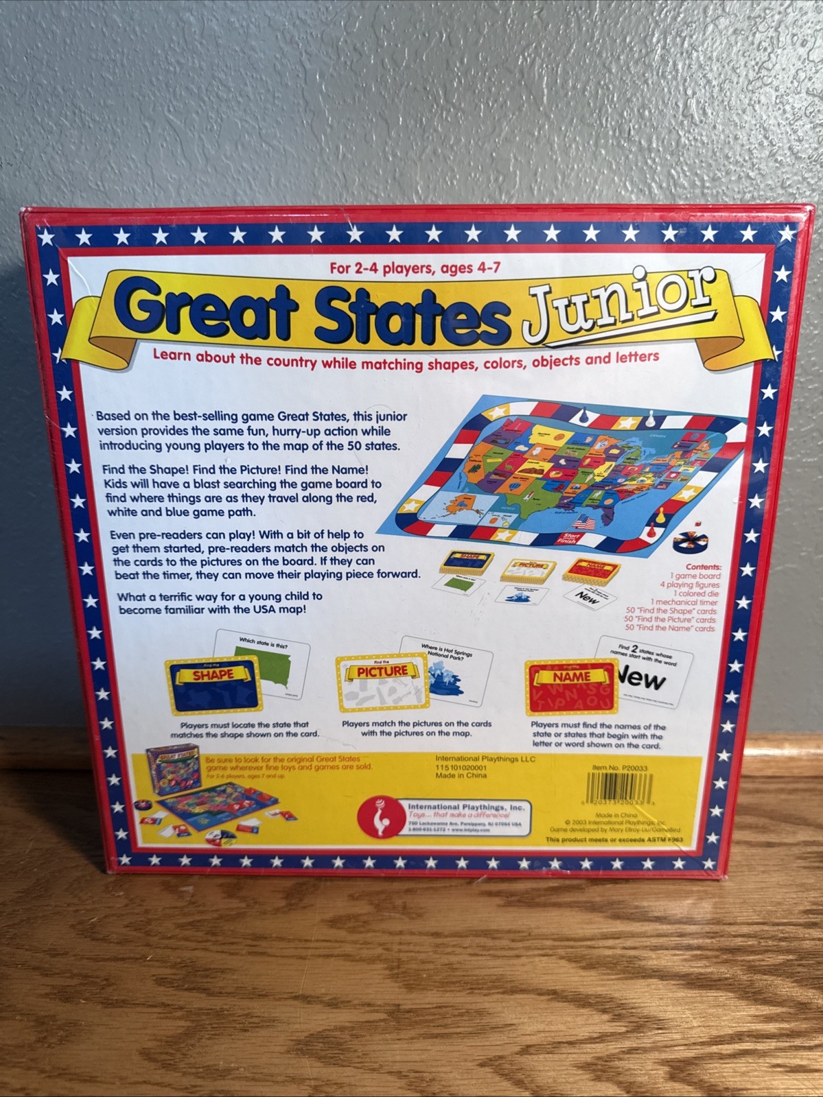 2003 International Playthings Great States Junior Game BRAND NEW
