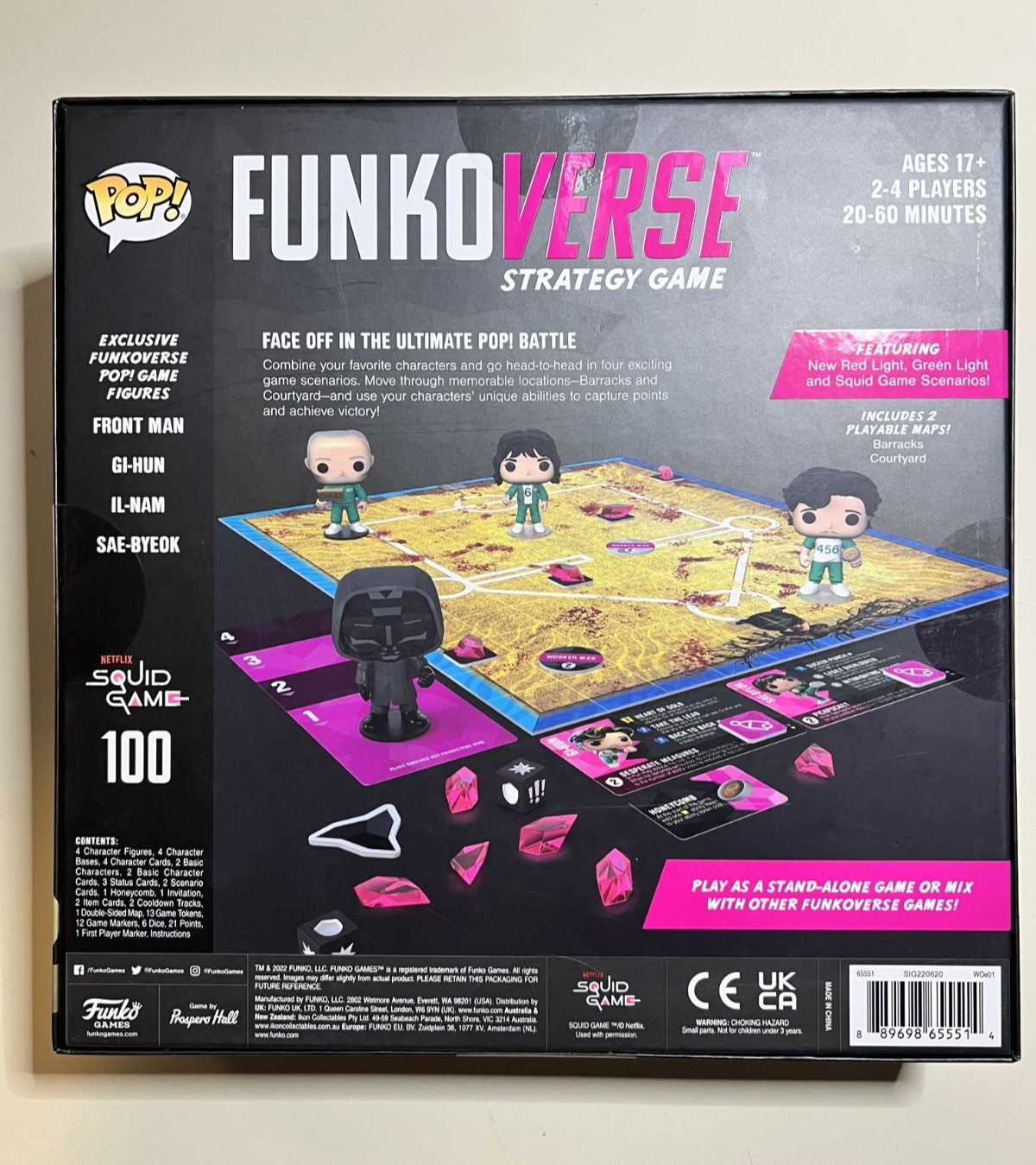 Funkoverse Strategy Game NETFLIX Squid Game 100 4-Pack AGES 17+ – NEW – Sealed