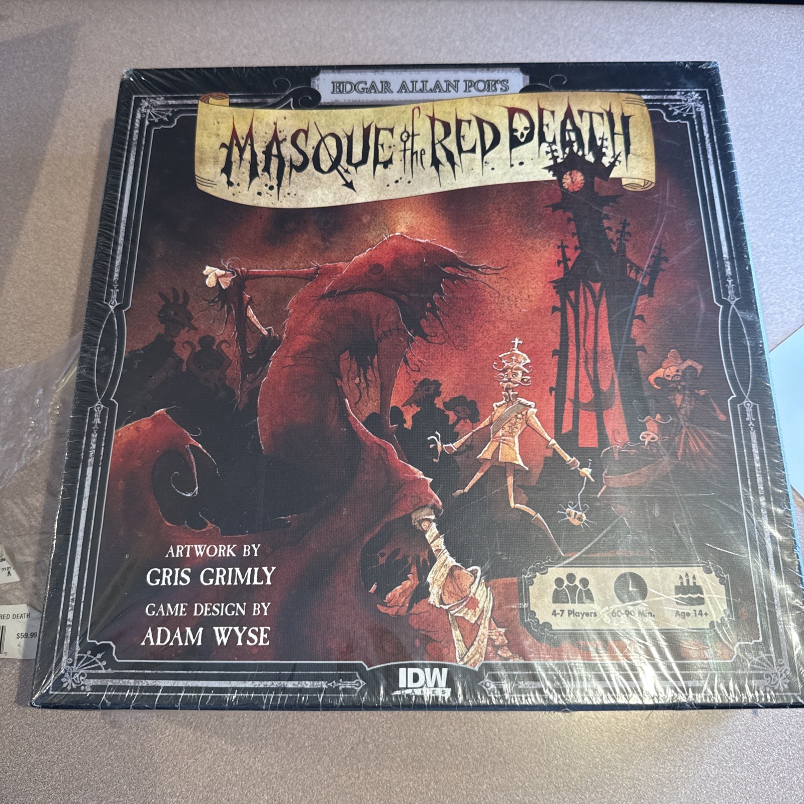 Edgar Allan Poe Masque of the Red Death Board Game Horror Gothic NEW